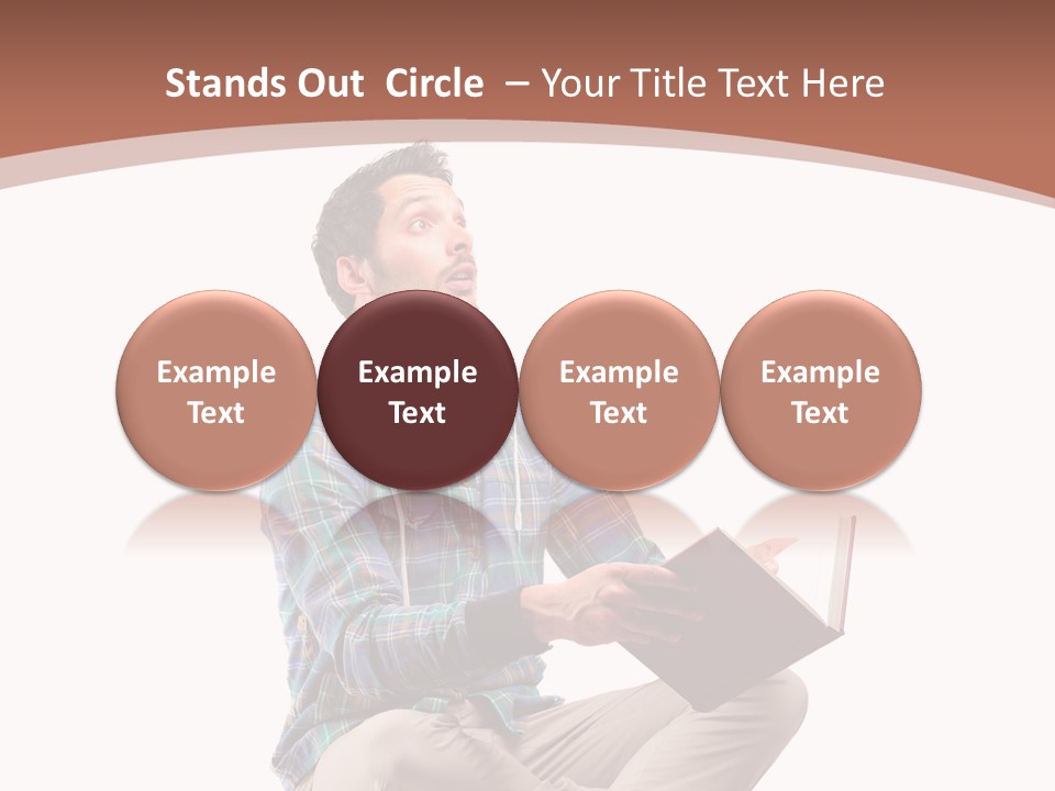 Man Vintage Student PowerPoint Template