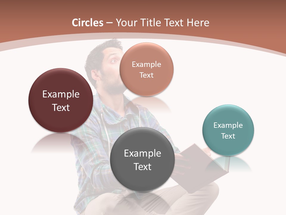 Man Vintage Student PowerPoint Template