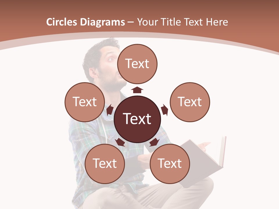 Man Vintage Student PowerPoint Template