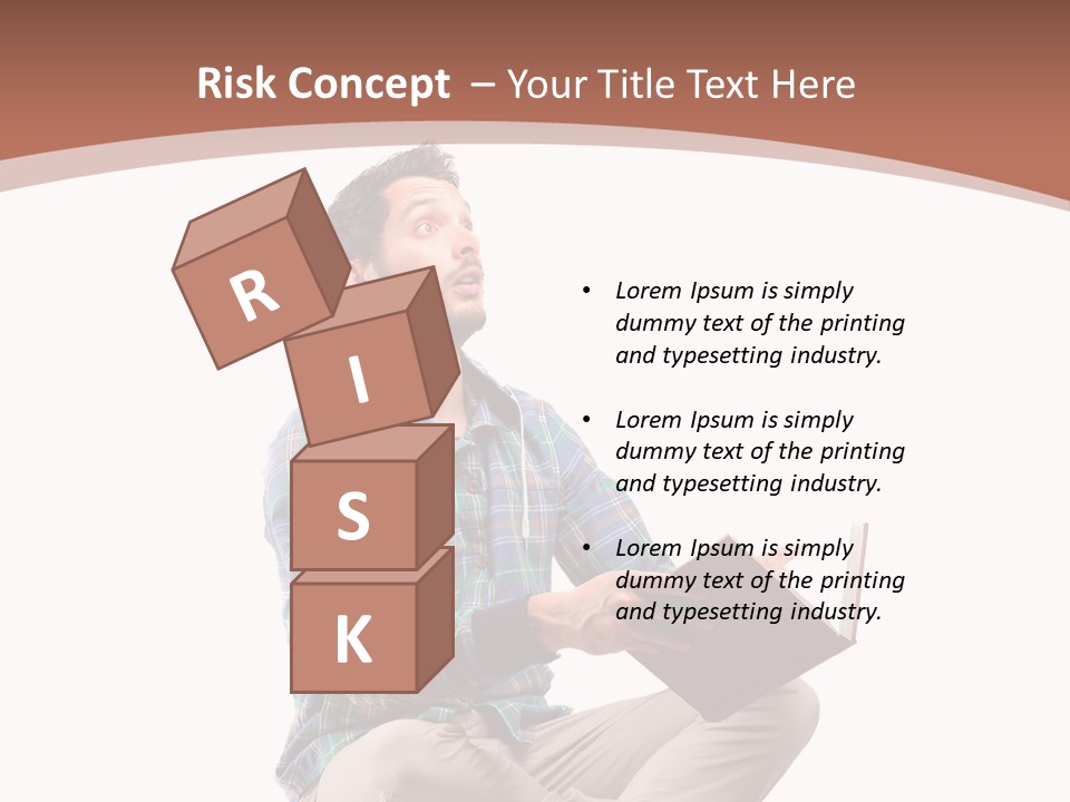 Man Vintage Student PowerPoint Template