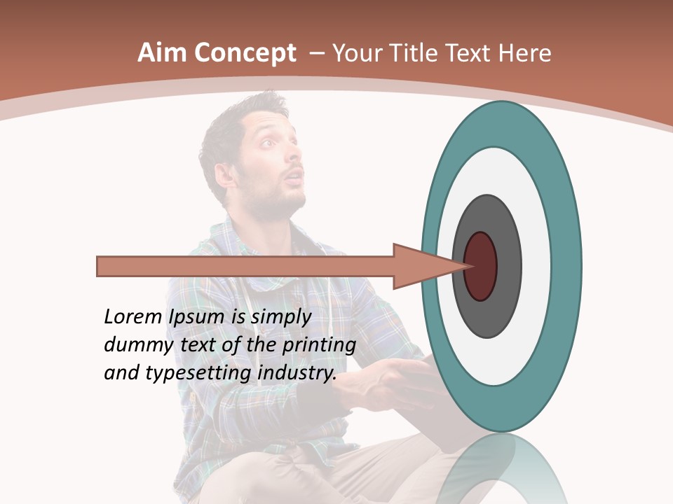 Man Vintage Student PowerPoint Template