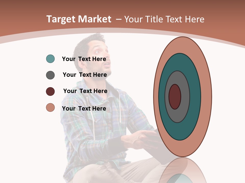 Man Vintage Student PowerPoint Template