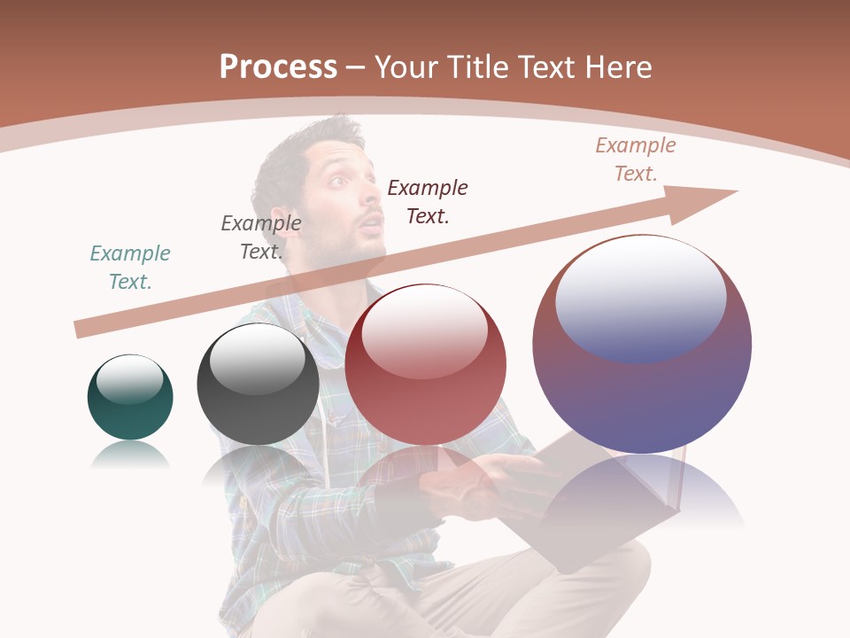 Man Vintage Student PowerPoint Template