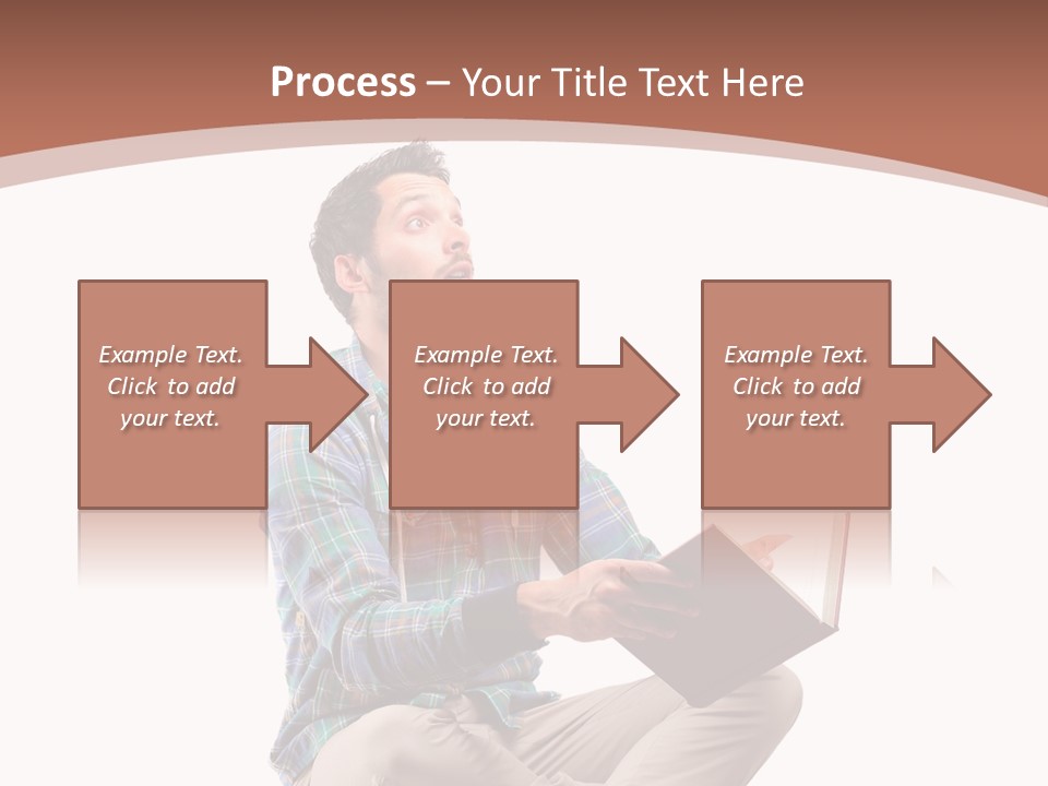 Man Vintage Student PowerPoint Template