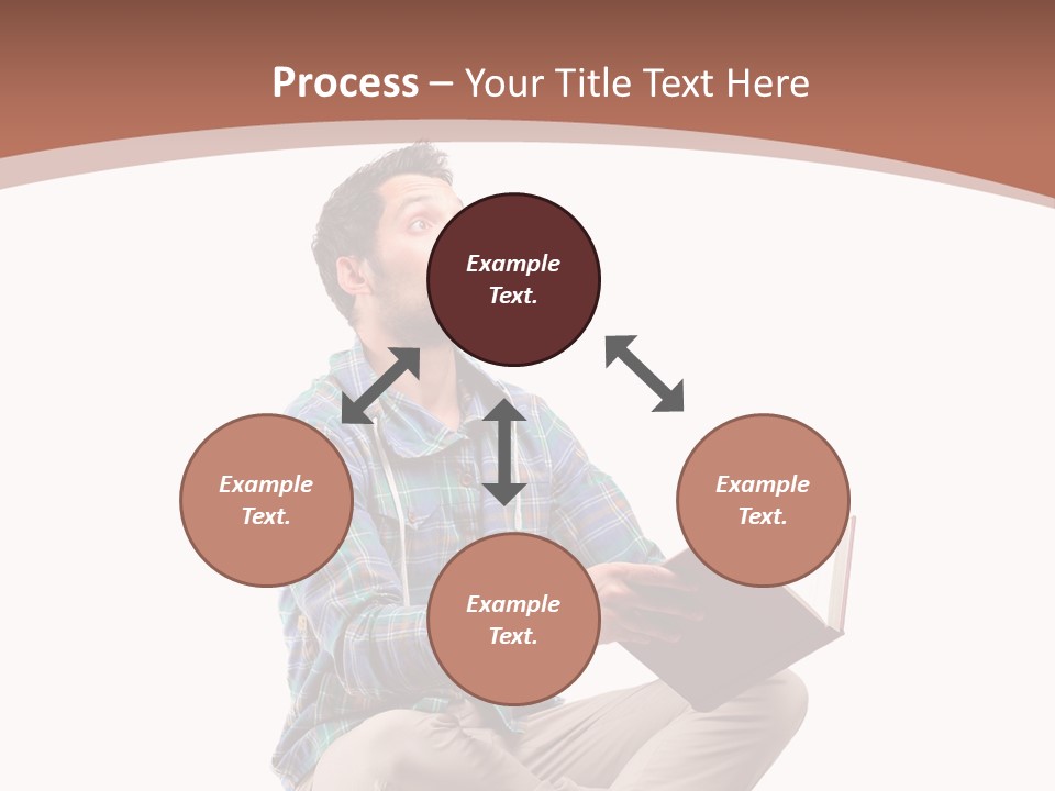 Man Vintage Student PowerPoint Template