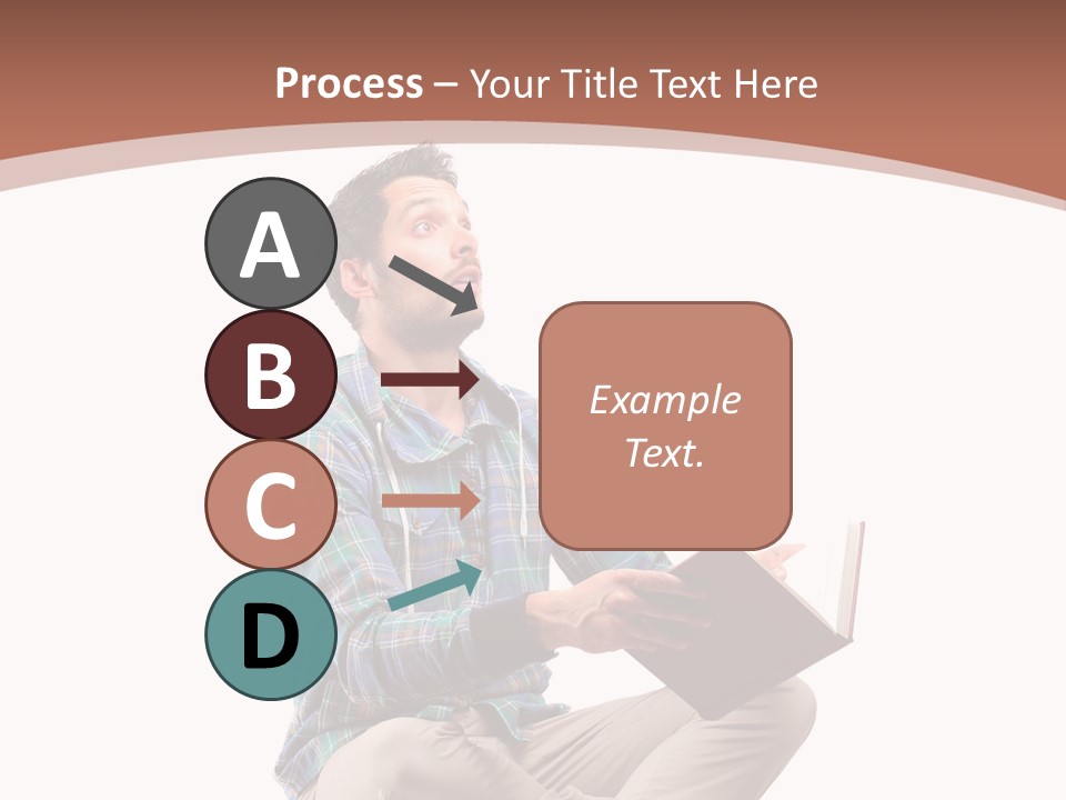 Man Vintage Student PowerPoint Template