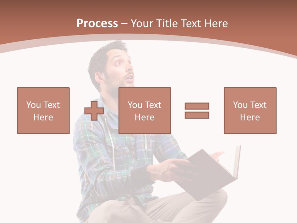 Man Vintage Student PowerPoint Template