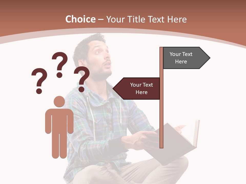 Man Vintage Student PowerPoint Template