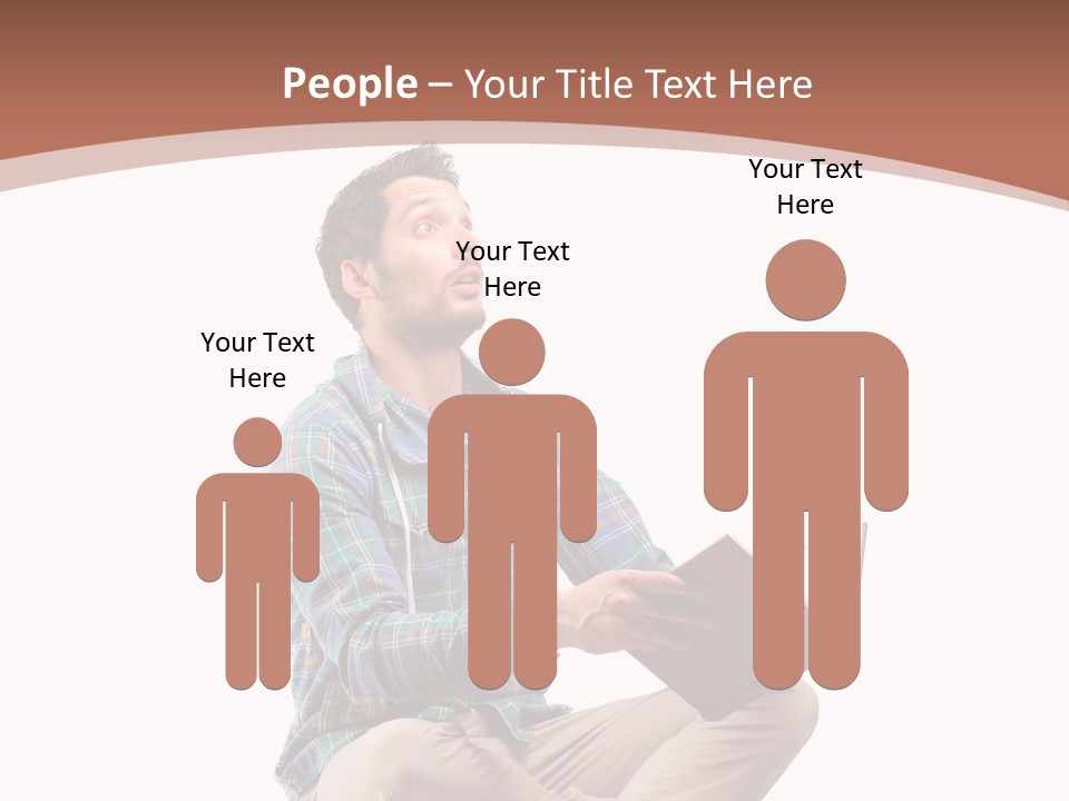 Man Vintage Student PowerPoint Template