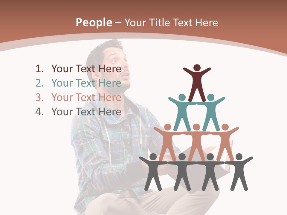 Man Vintage Student PowerPoint Template