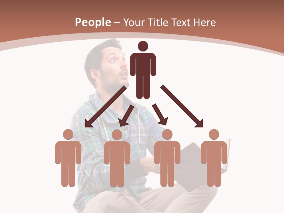 Man Vintage Student PowerPoint Template