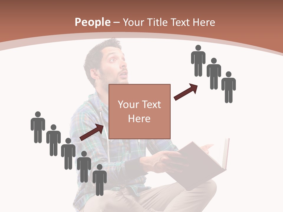 Man Vintage Student PowerPoint Template