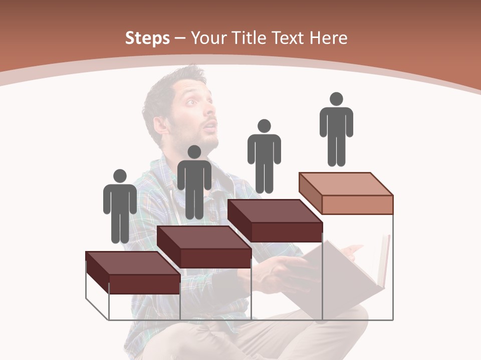 Man Vintage Student PowerPoint Template