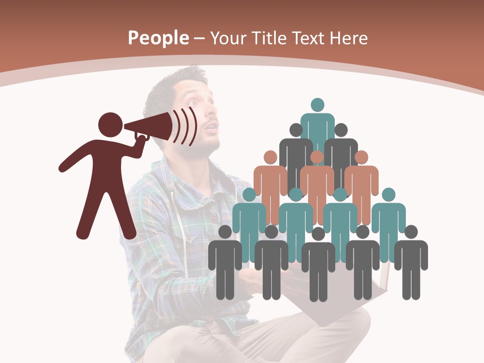 Man Vintage Student PowerPoint Template