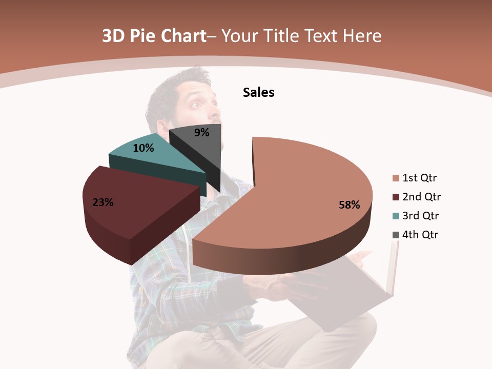 Man Vintage Student PowerPoint Template