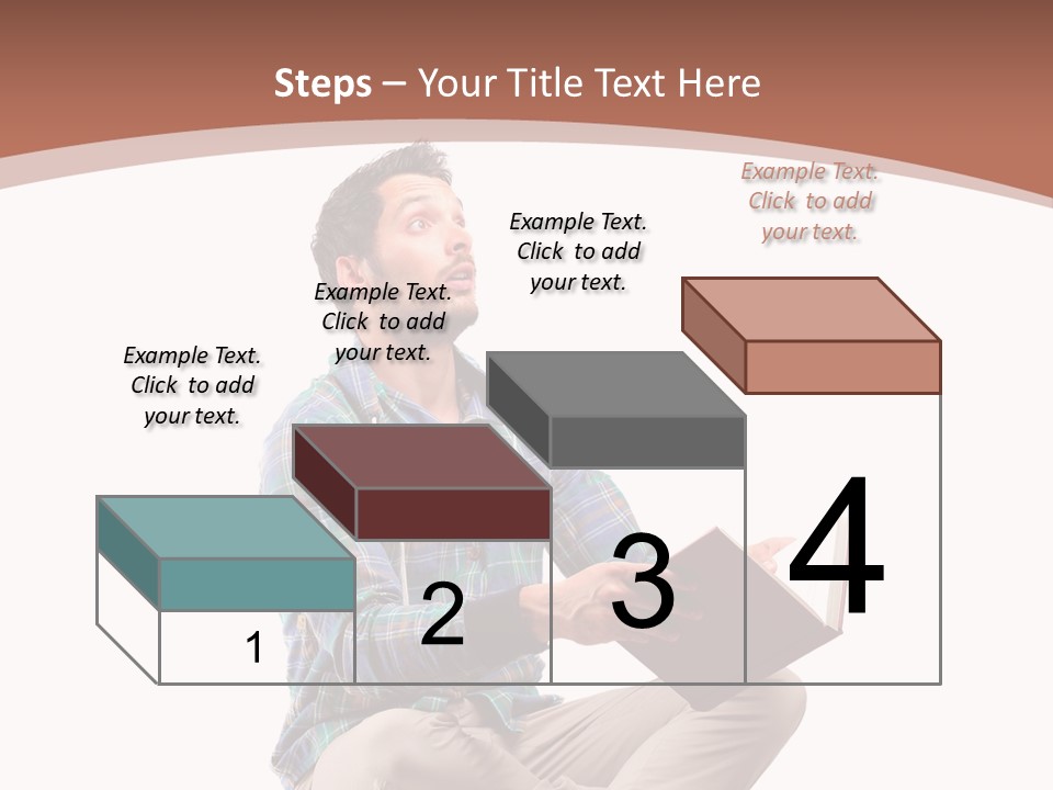 Man Vintage Student PowerPoint Template