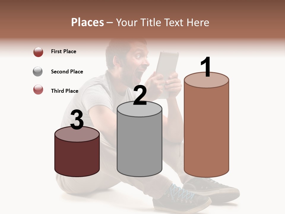 Career Happy Expression PowerPoint Template