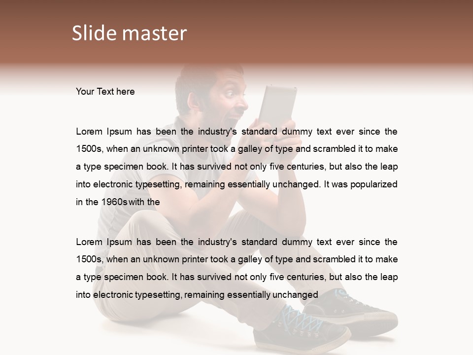 Career Happy Expression PowerPoint Template