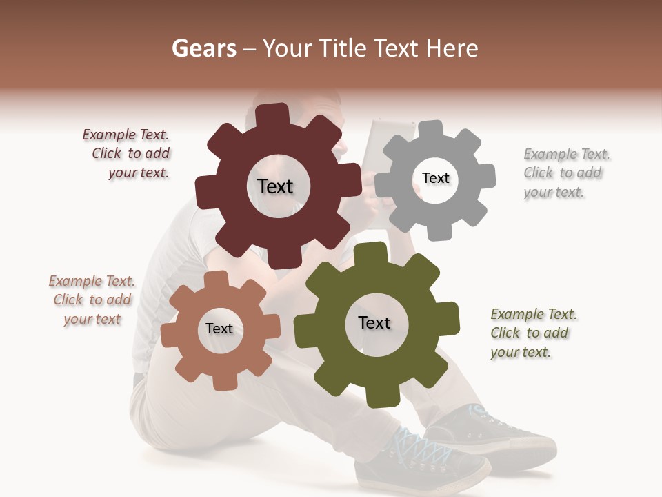 Career Happy Expression PowerPoint Template