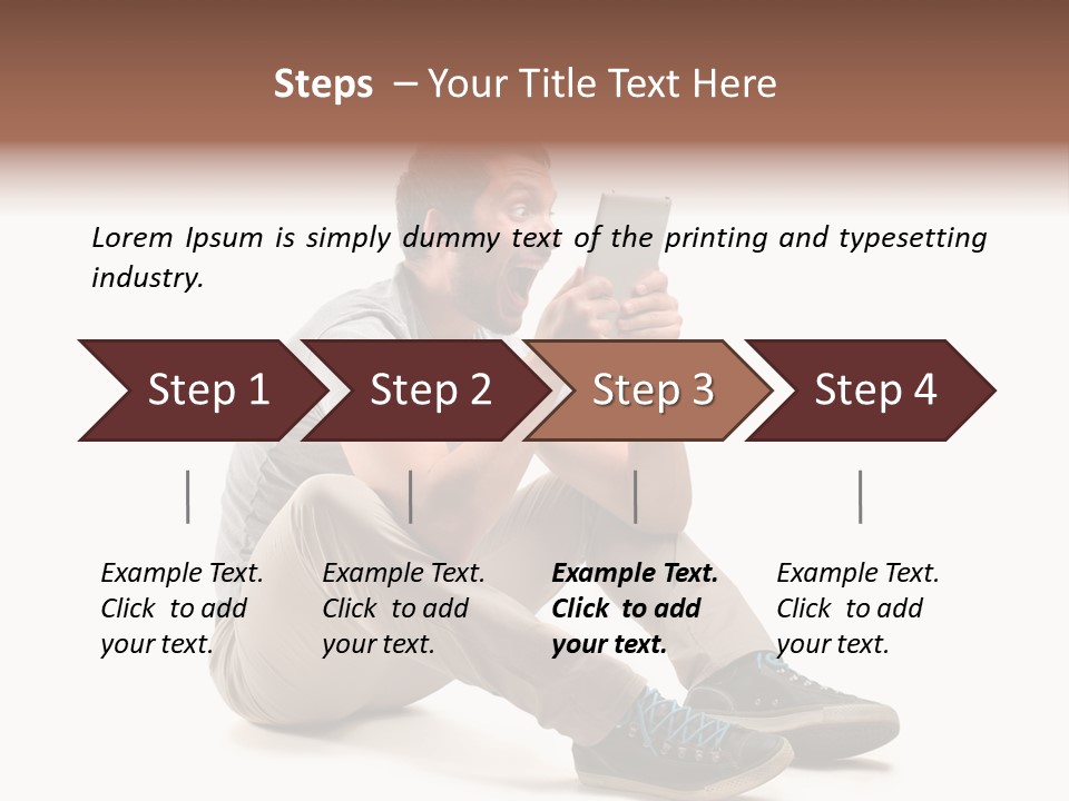 Career Happy Expression PowerPoint Template