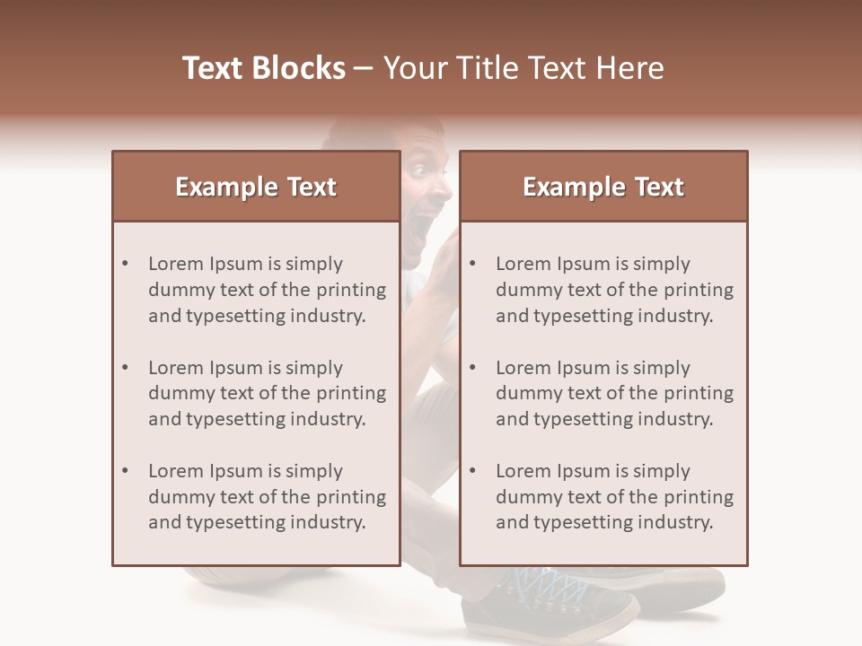 Career Happy Expression PowerPoint Template