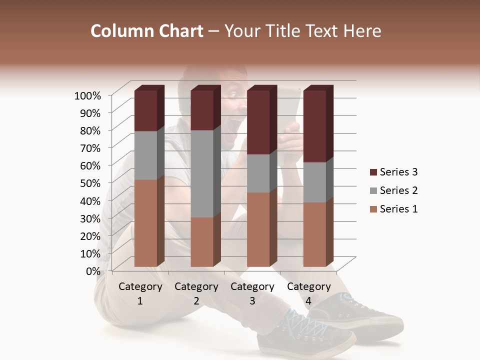 Career Happy Expression PowerPoint Template
