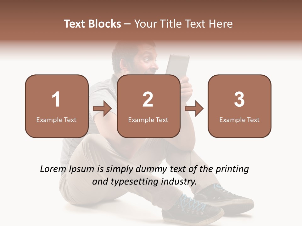 Career Happy Expression PowerPoint Template