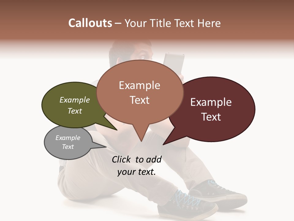 Career Happy Expression PowerPoint Template