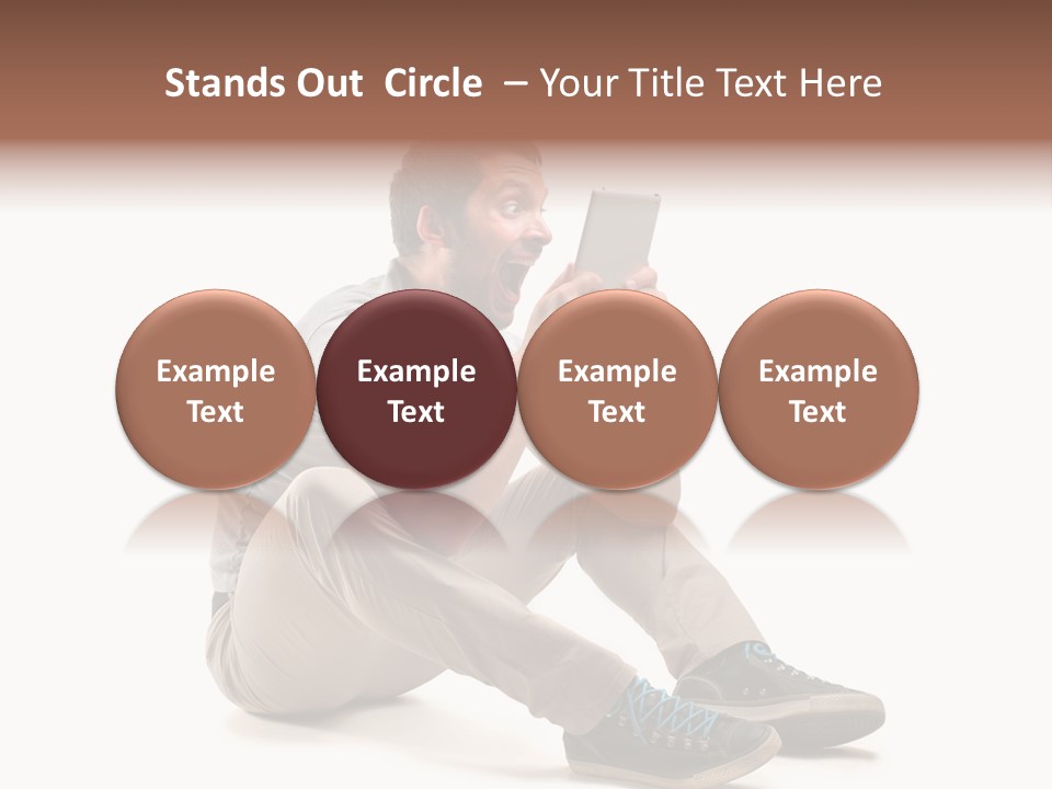 Career Happy Expression PowerPoint Template