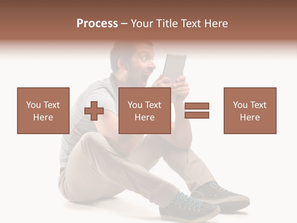 Career Happy Expression PowerPoint Template