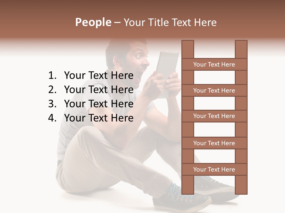 Career Happy Expression PowerPoint Template