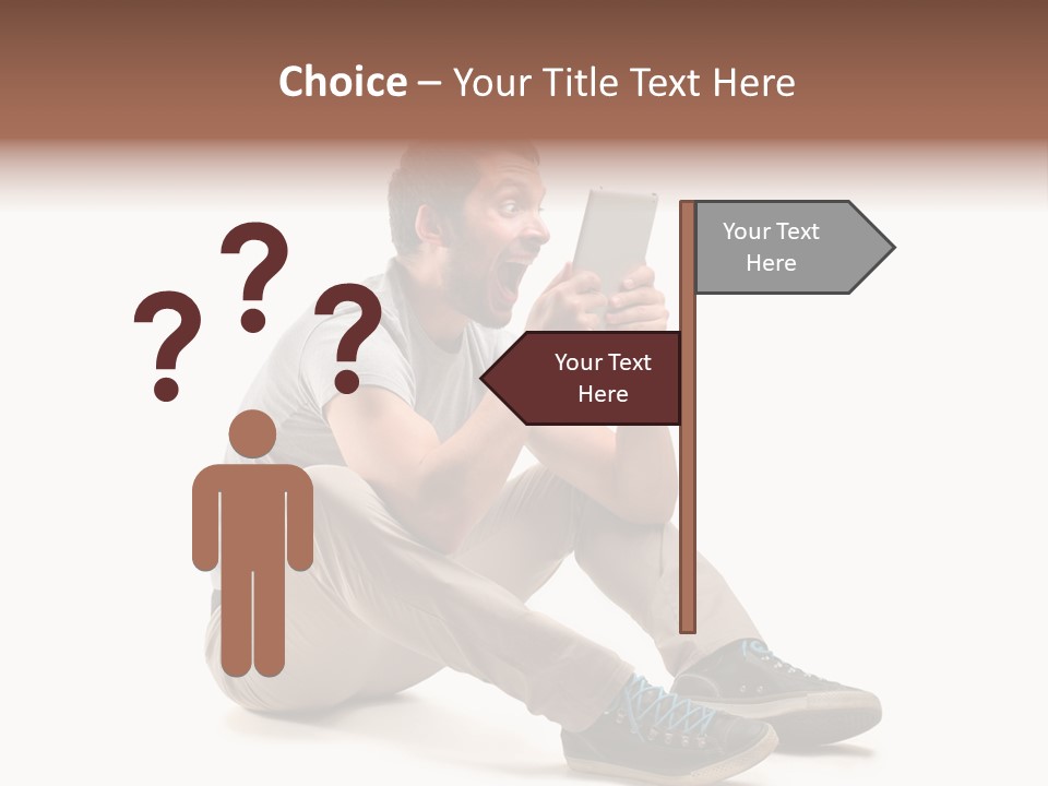 Career Happy Expression PowerPoint Template