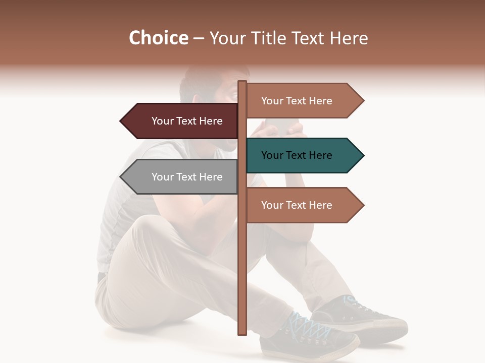Career Happy Expression PowerPoint Template