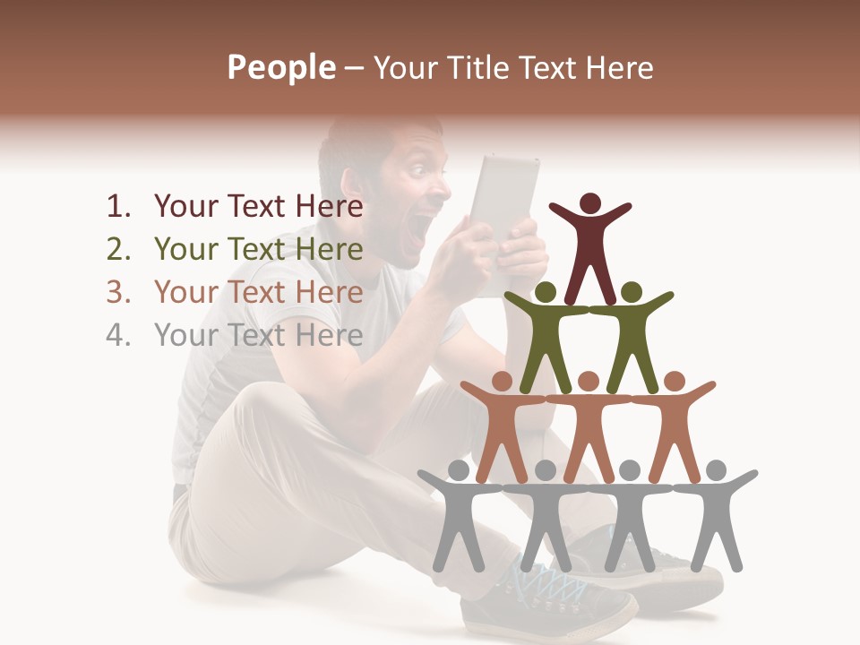 Career Happy Expression PowerPoint Template