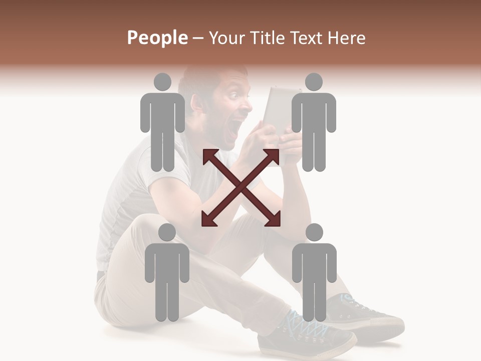 Career Happy Expression PowerPoint Template