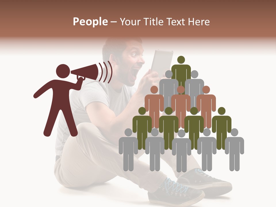 Career Happy Expression PowerPoint Template