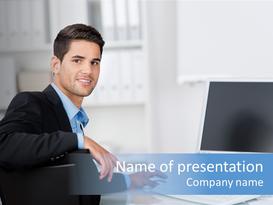 Positiv Unternehmen Online PowerPoint Template