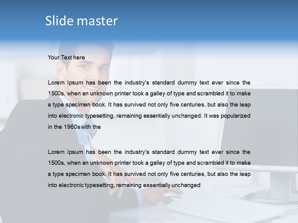 Positiv Unternehmen Online PowerPoint Template