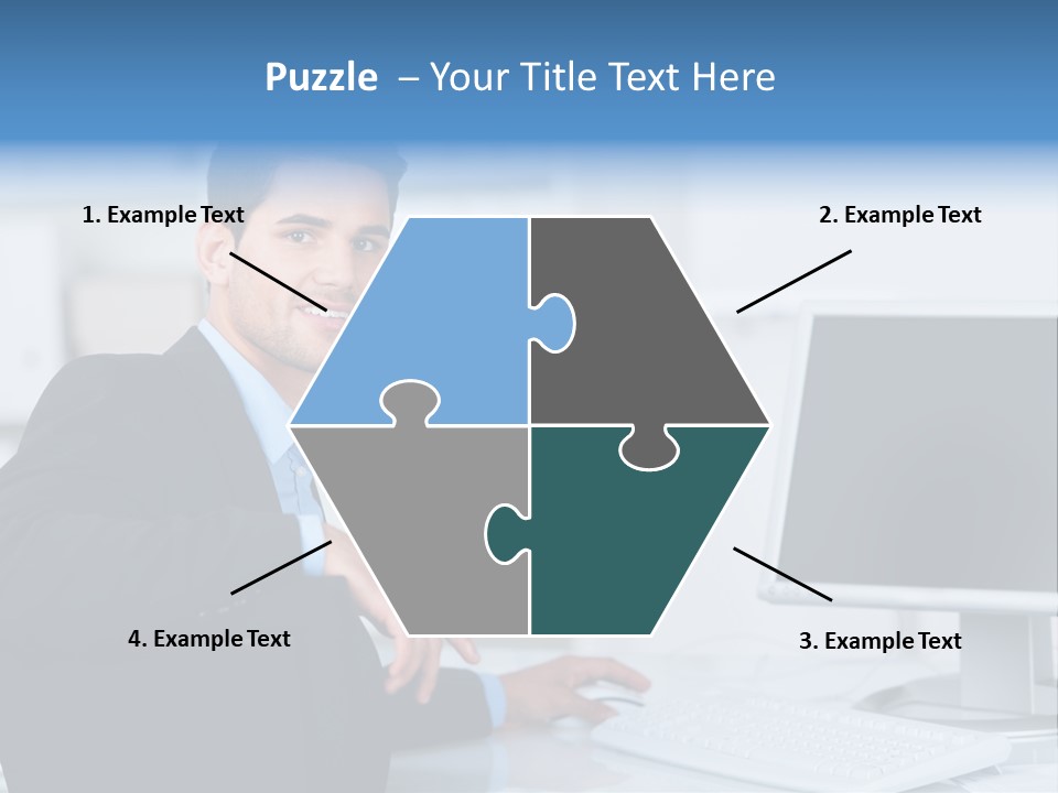 Positiv Unternehmen Online PowerPoint Template