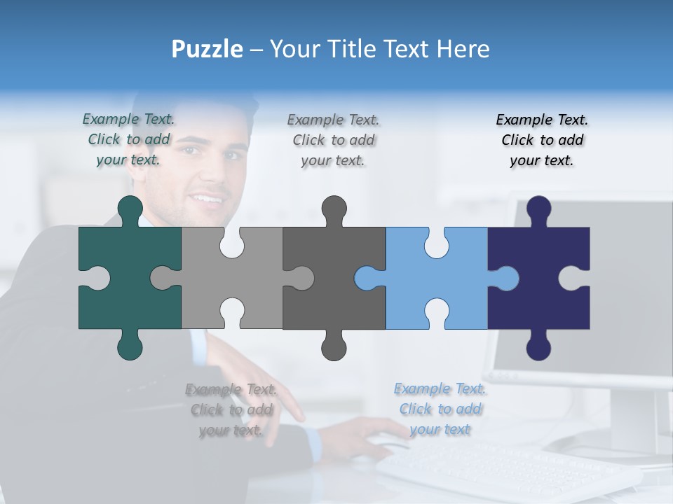 Positiv Unternehmen Online PowerPoint Template