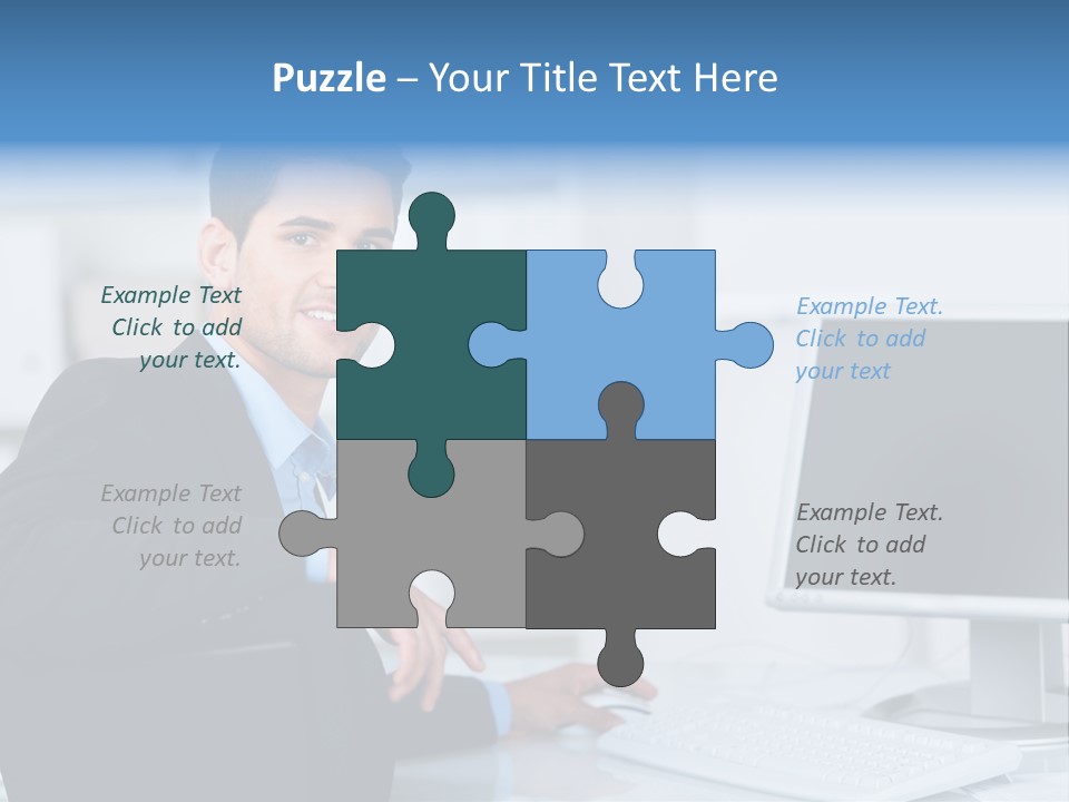 Positiv Unternehmen Online PowerPoint Template
