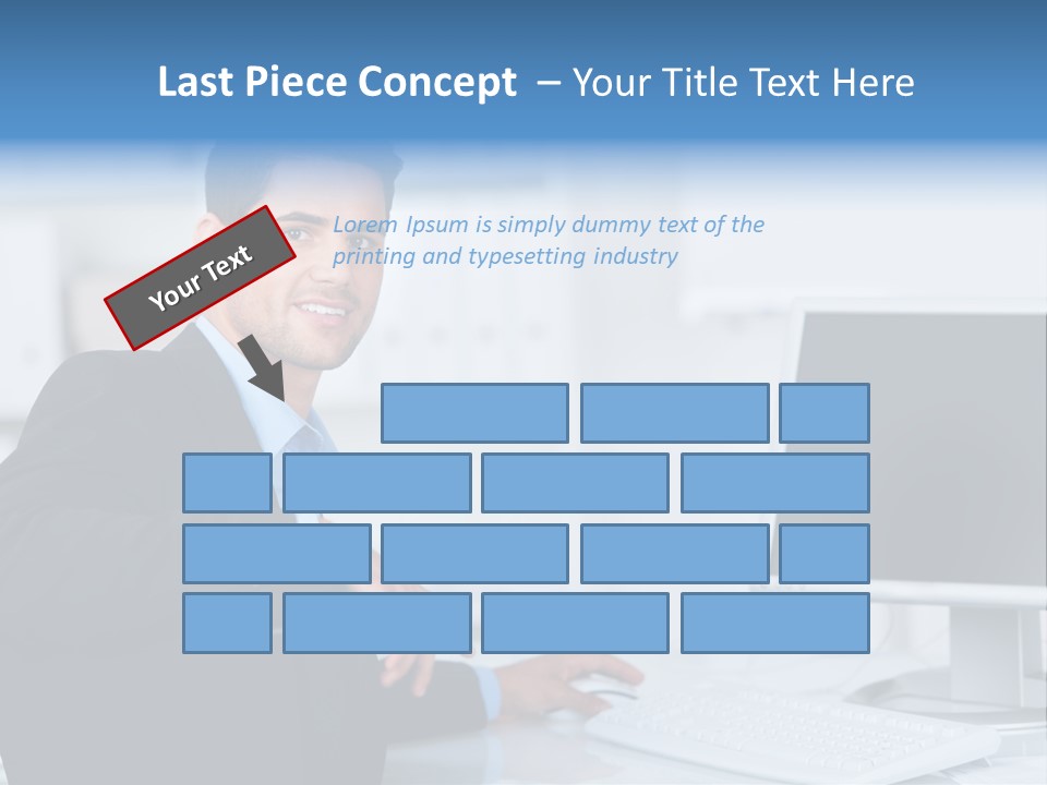 Positiv Unternehmen Online PowerPoint Template