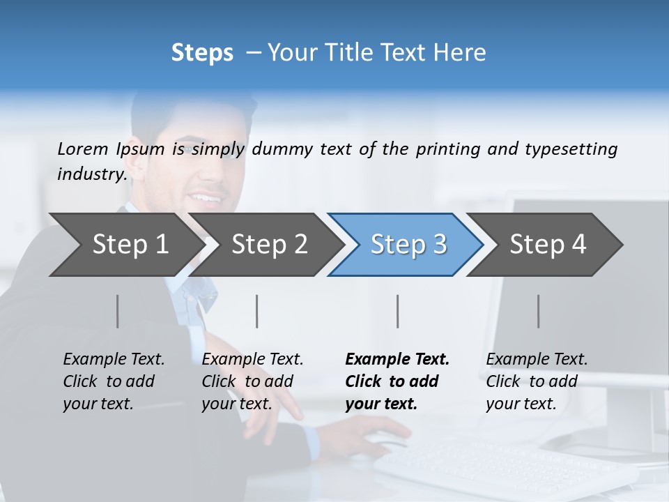 Positiv Unternehmen Online PowerPoint Template