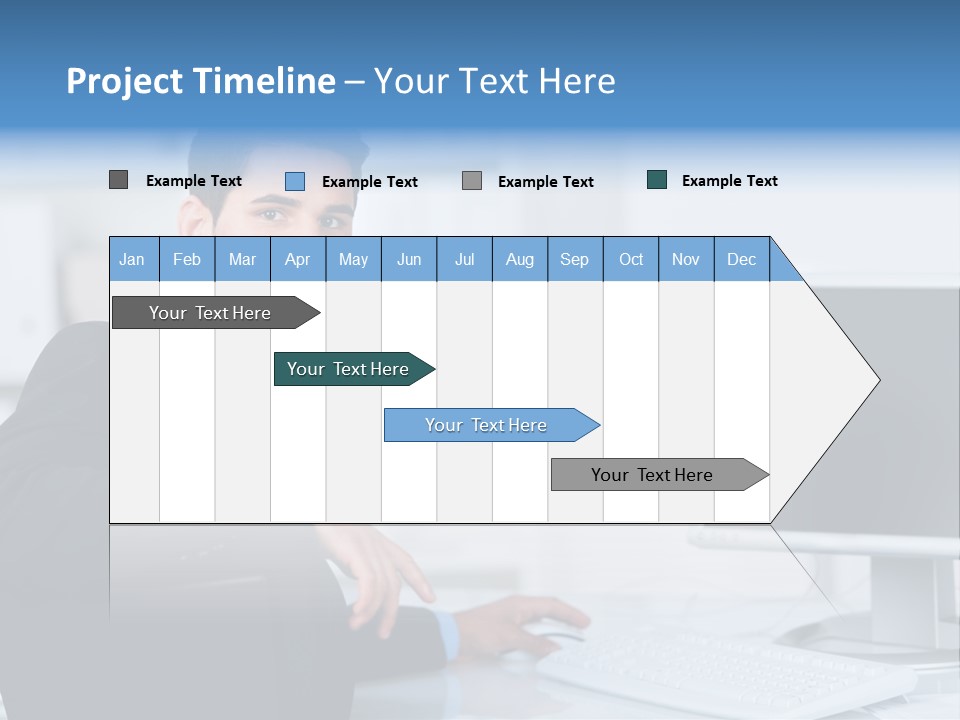 Positiv Unternehmen Online PowerPoint Template
