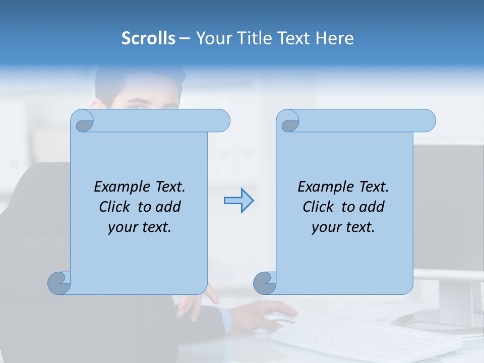 Positiv Unternehmen Online PowerPoint Template