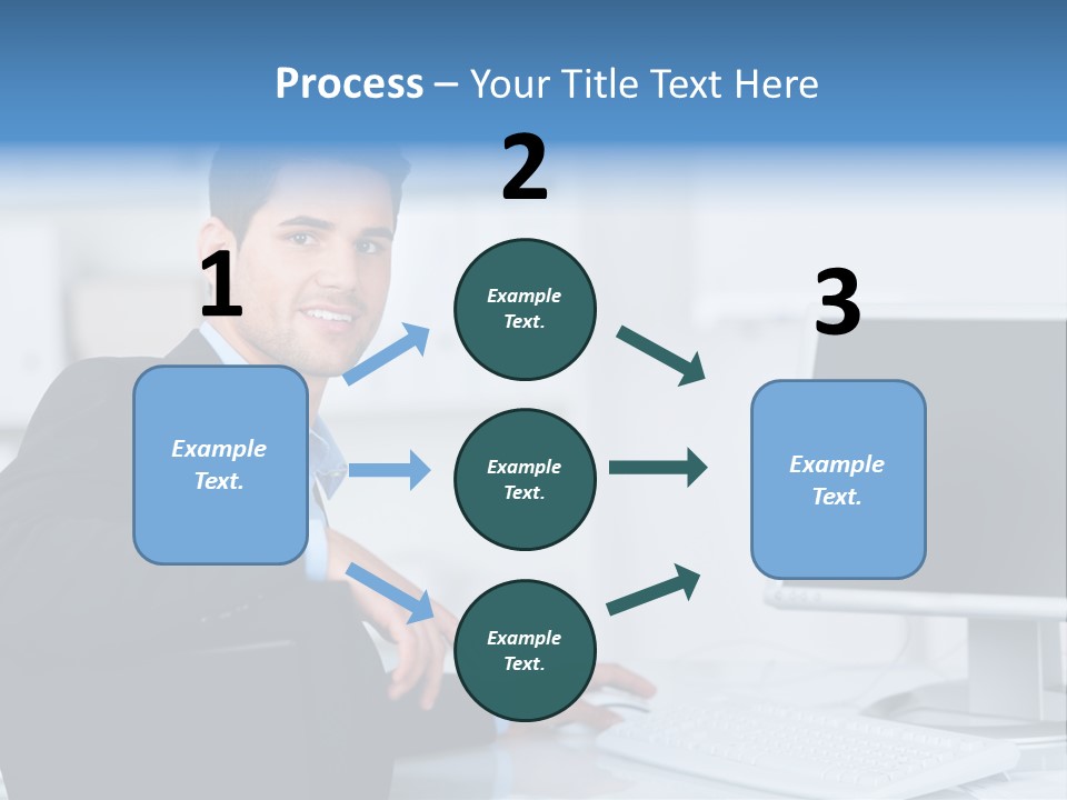 Positiv Unternehmen Online PowerPoint Template