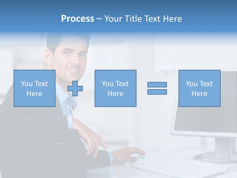 Positiv Unternehmen Online PowerPoint Template
