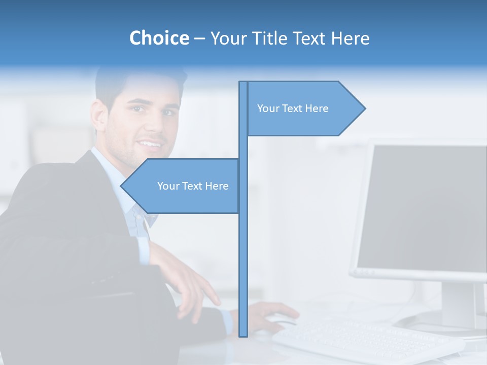 Positiv Unternehmen Online PowerPoint Template