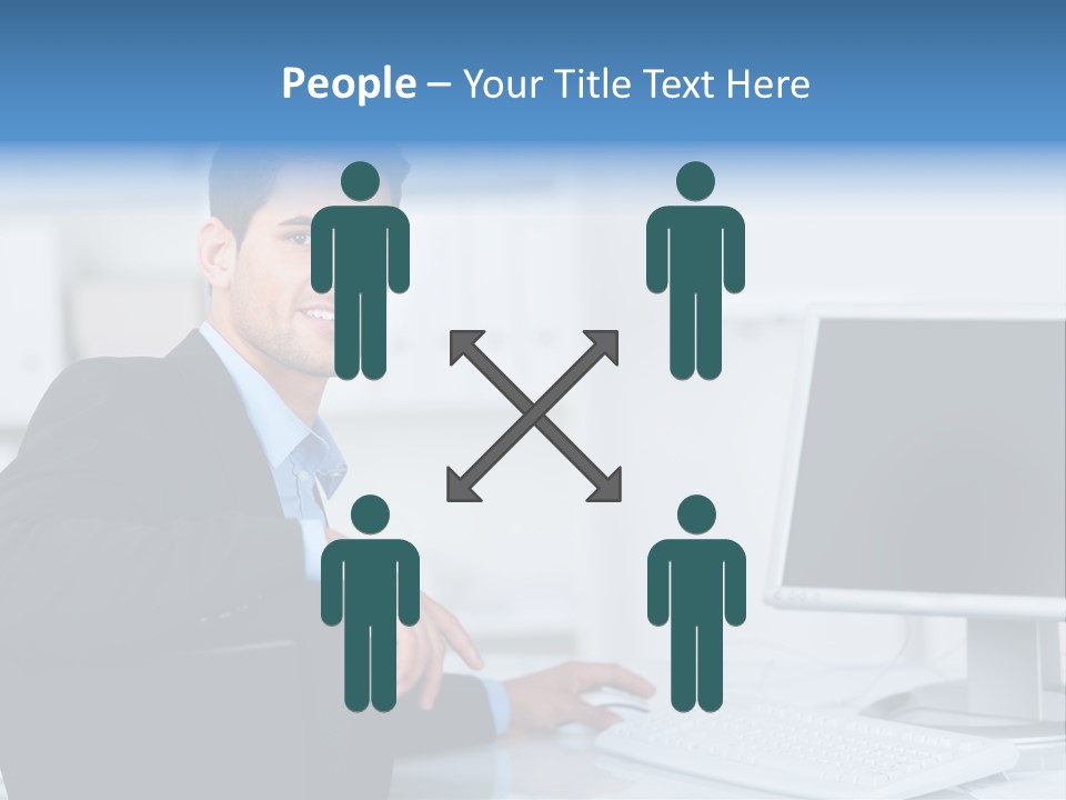 Positiv Unternehmen Online PowerPoint Template