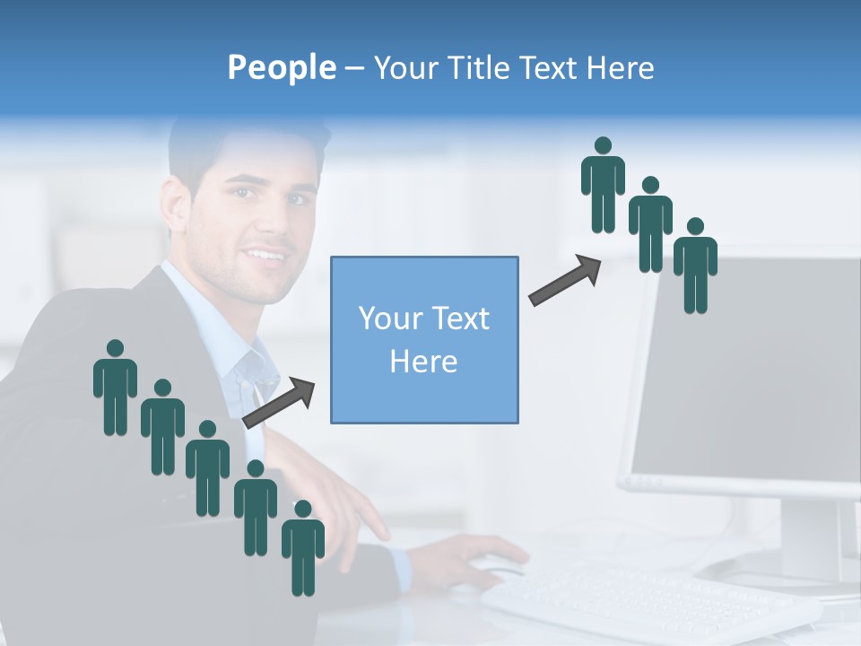 Positiv Unternehmen Online PowerPoint Template